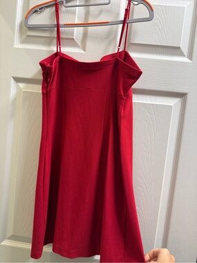 Urban Outfitters Red Spaghetti-Strap Mini Dress